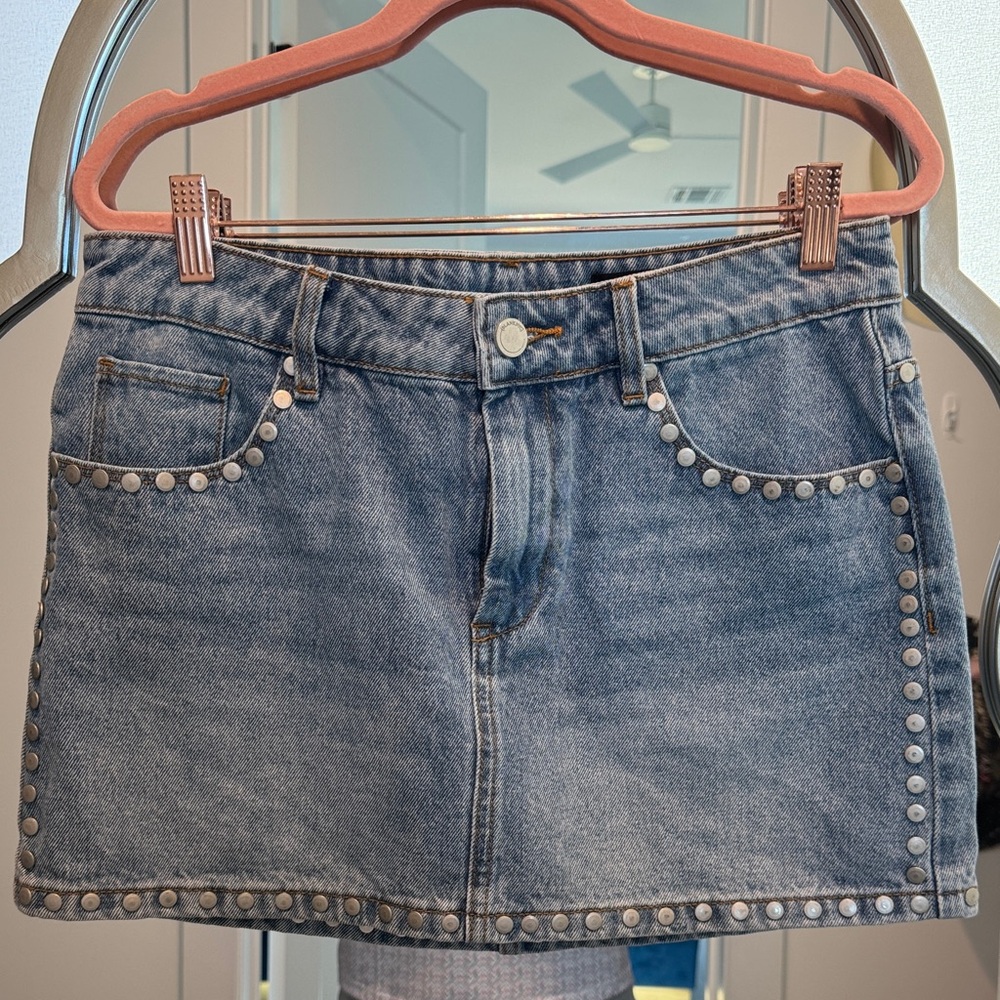Blanknyc jean mini skirt